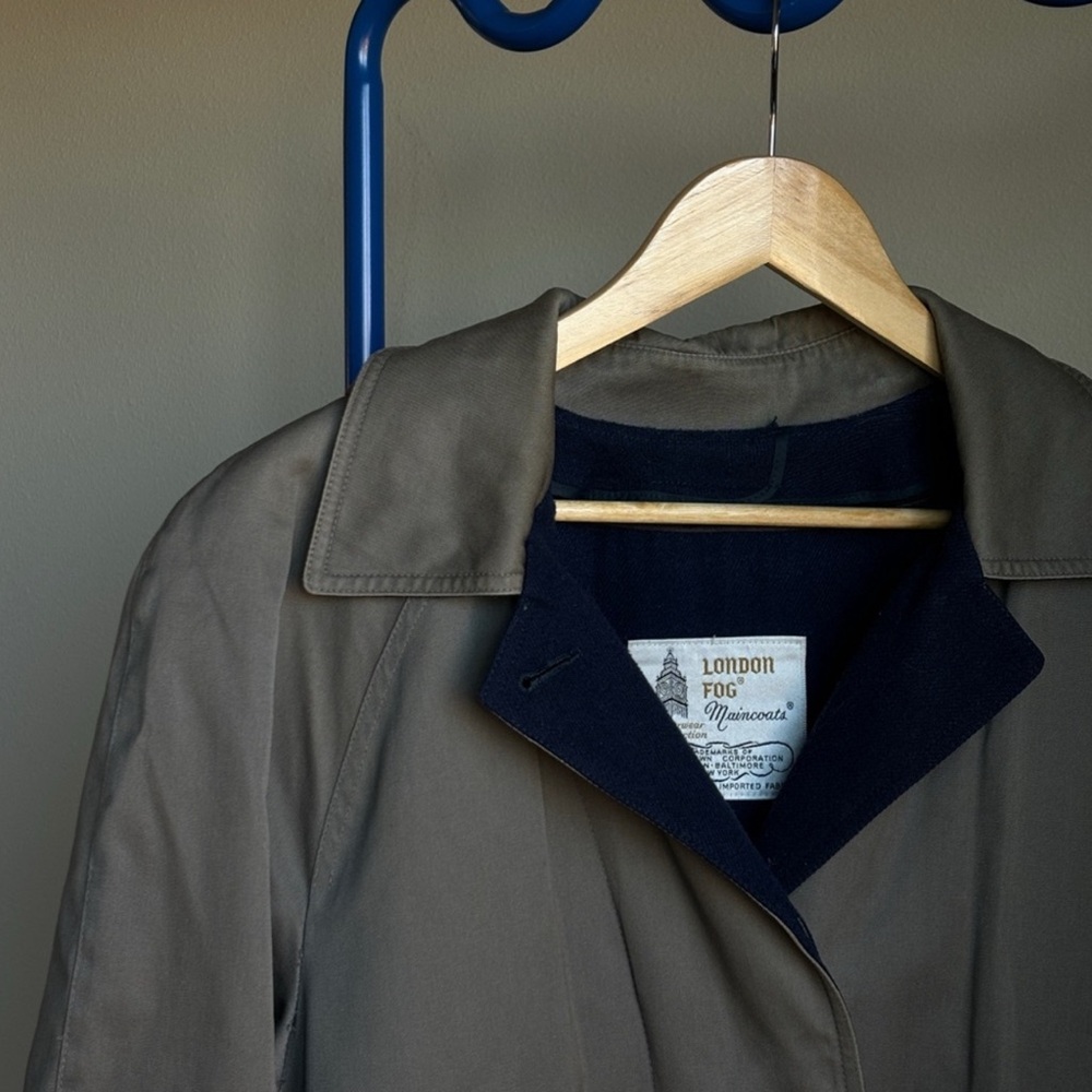 London Fog Olive Trench Coat
